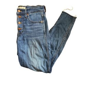 Madewell 10" High Rise Skinny Jeans Women's Size 27 Medium Wash